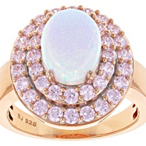 🪄BELLA LUCE - ESOTICA 4.17CTW LAB CREATED OPAL & DIAMOND SIMULANT ETERNO Size12 - Picture 1 of 6